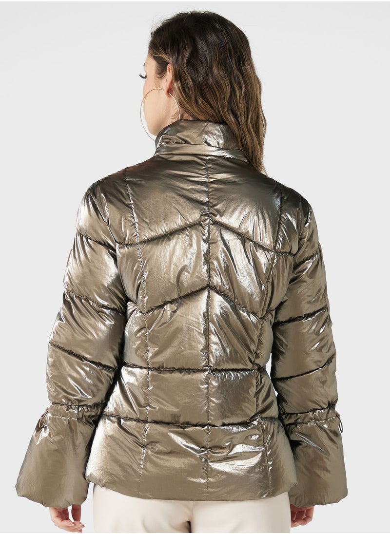 GUESS - Zip Through Puffer Jacket - Image 1