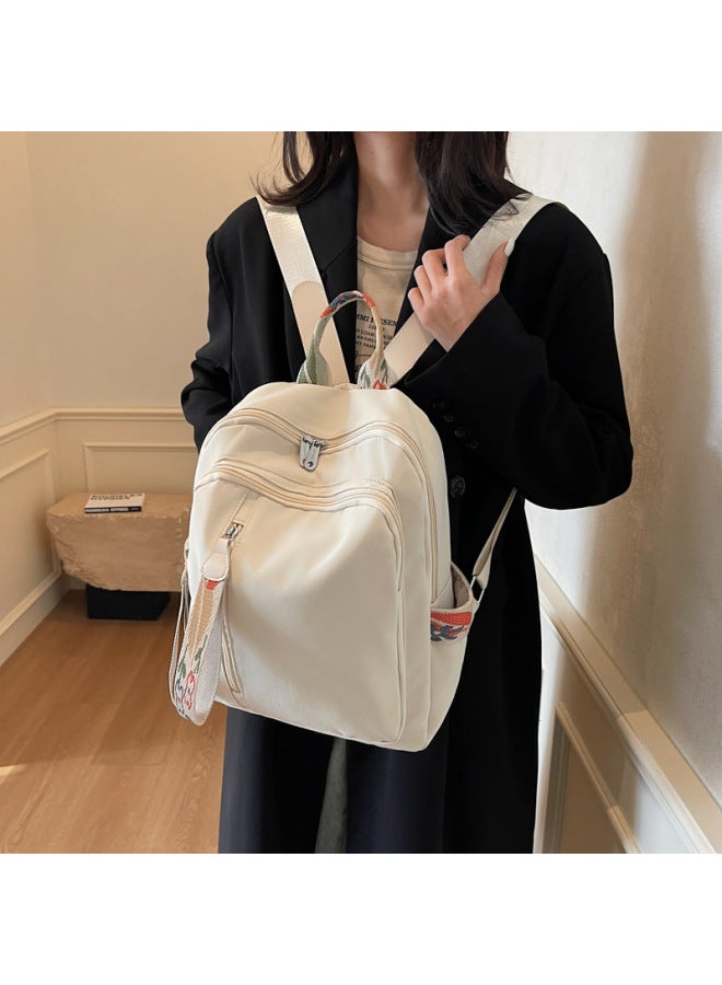 2025 Niche Women's Backpack Korean Style All-match Women's Bag Casual OxFord Cloth Large Capacity Travel Backpack-Color:Black  - Image 5
