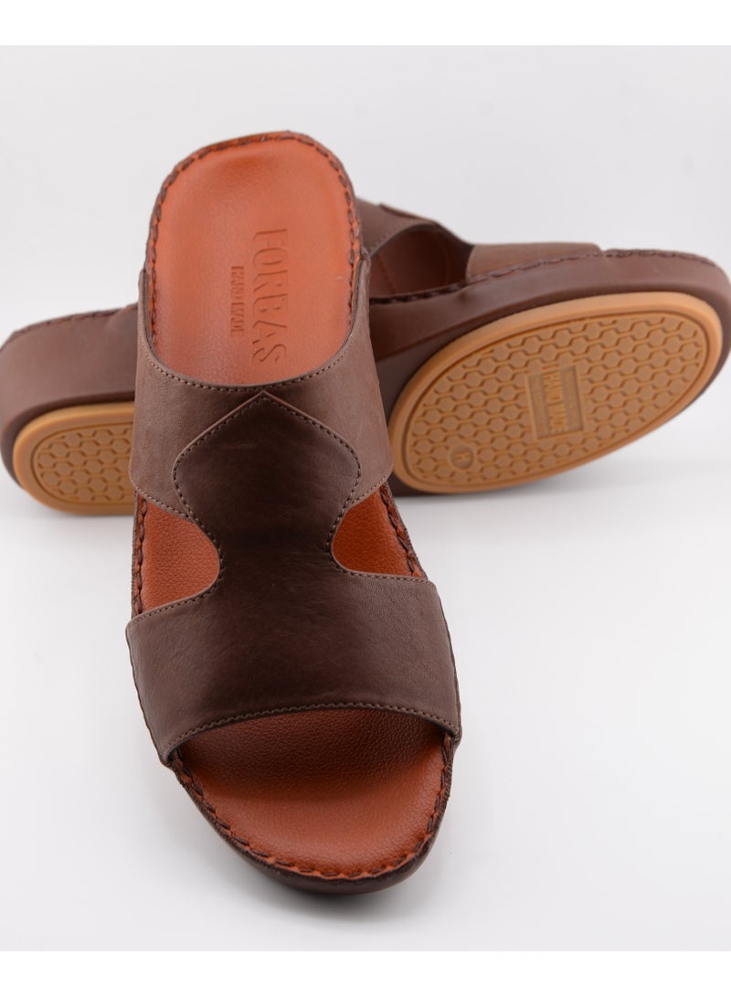 AL NAHHAM Classy  Arabic Mixed Leather Sandal - Image 4