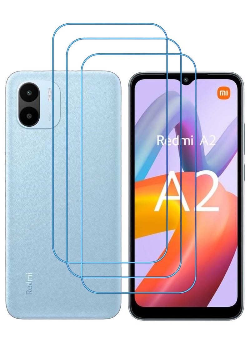 ACLIX 3 Pieces Antistatic ESD Dustproof Premium Quality High Definition Clear Tempered Glass Screen Protector Designed For Xiaomi Redmi A2+ - Image 1