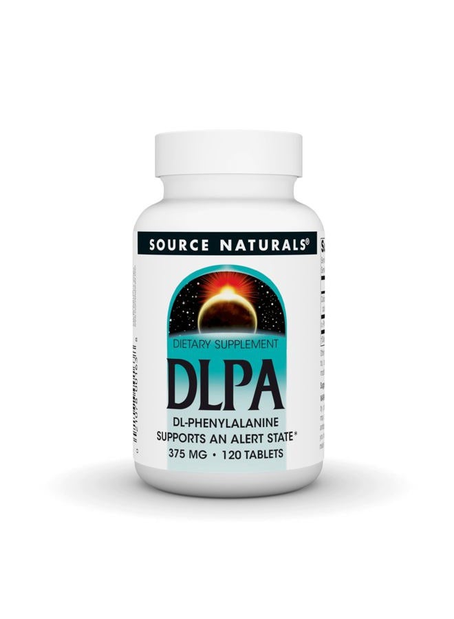 Source Naturals DLPA DL-Phenylalanine, Supports an Alert State* - 375 mg -120 Tablets - Image 1