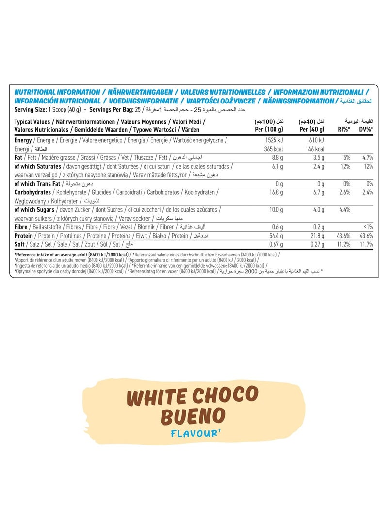 أبلايد نيوتريشن عجينة كوكيز البروتين من أبلايد نيوترشن، تحتوي على 22 جرامًا من البروتين، حلوى غنية بالبروتين، بنكهة الشوكولاتة البيضاء بوينو، تكفي لـ 25 حصة - Image 3