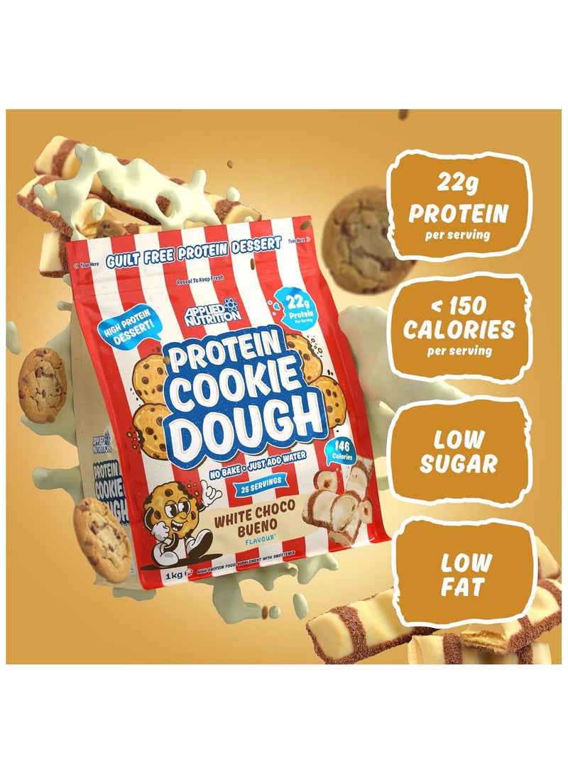 أبلايد نيوتريشن عجينة كوكيز البروتين من أبلايد نيوترشن، تحتوي على 22 جرامًا من البروتين، حلوى غنية بالبروتين، بنكهة الشوكولاتة البيضاء بوينو، تكفي لـ 25 حصة - Image 4