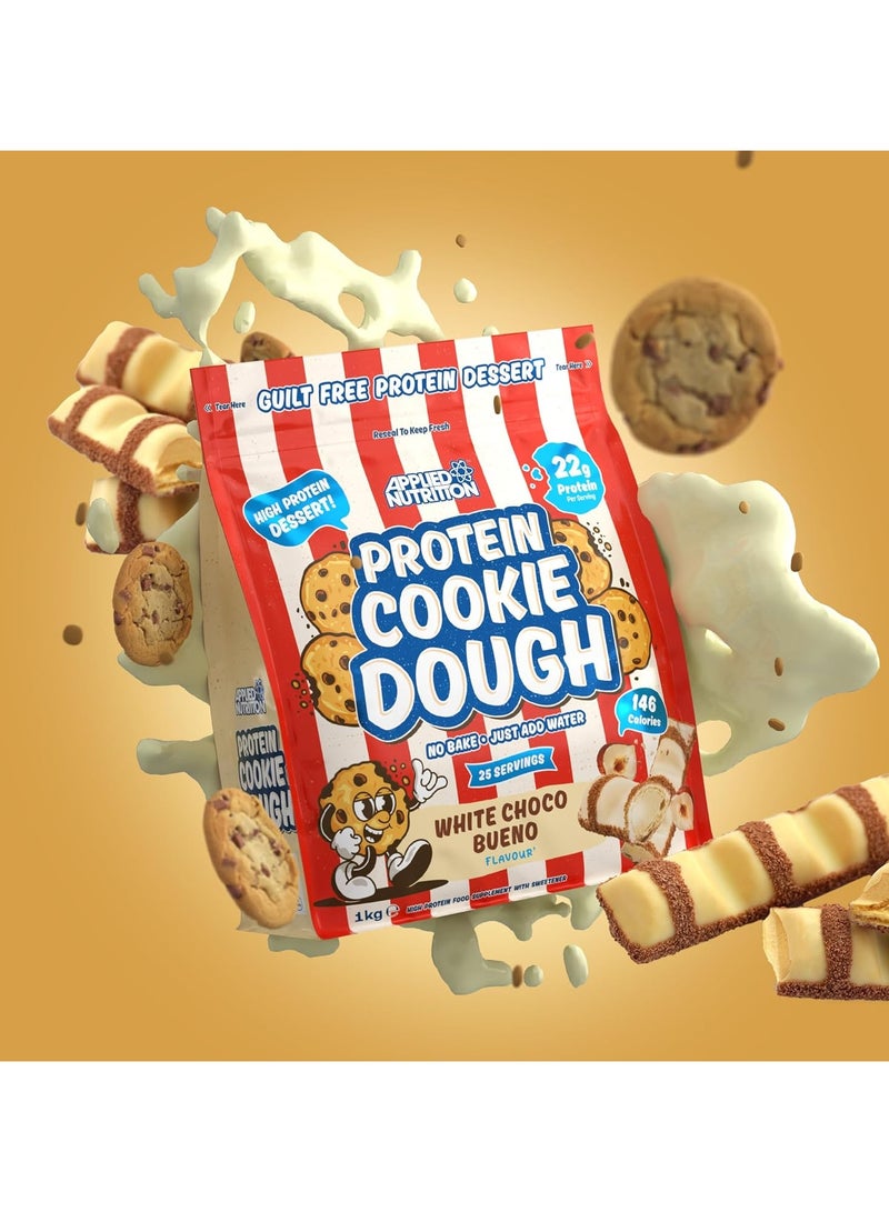 أبلايد نيوتريشن عجينة كوكيز البروتين من أبلايد نيوترشن، تحتوي على 22 جرامًا من البروتين، حلوى غنية بالبروتين، بنكهة الشوكولاتة البيضاء بوينو، تكفي لـ 25 حصة - Image 5