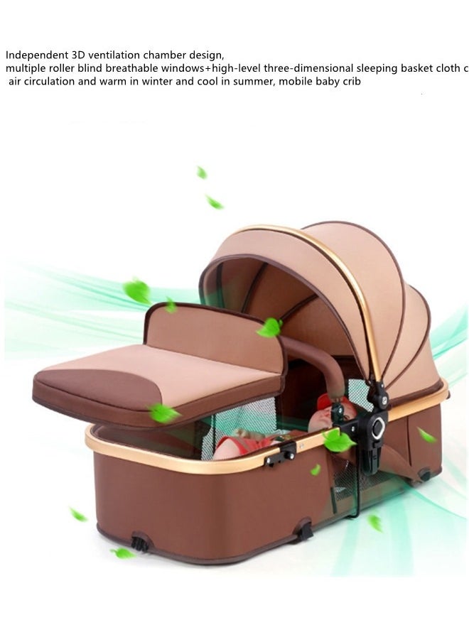 High Landscape Fold Baby Stroller With Rubber Wheels - Khaki - pzsku/Z40ACF1BB367164CE45D8Z/45/_/1716649825/b8dd4274-9dd4-4bf7-8bea-4907fc6a4303