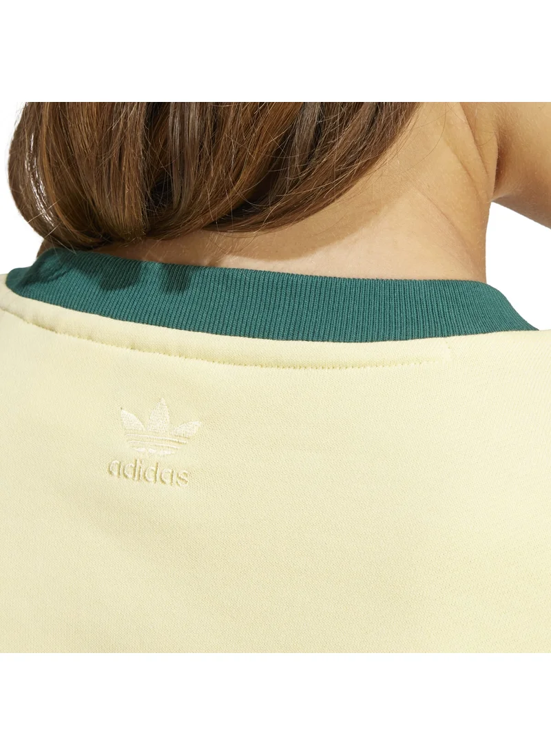 اديداس adidas VRCT SWEAT Yellow Originals Women SWEATSHIRTS