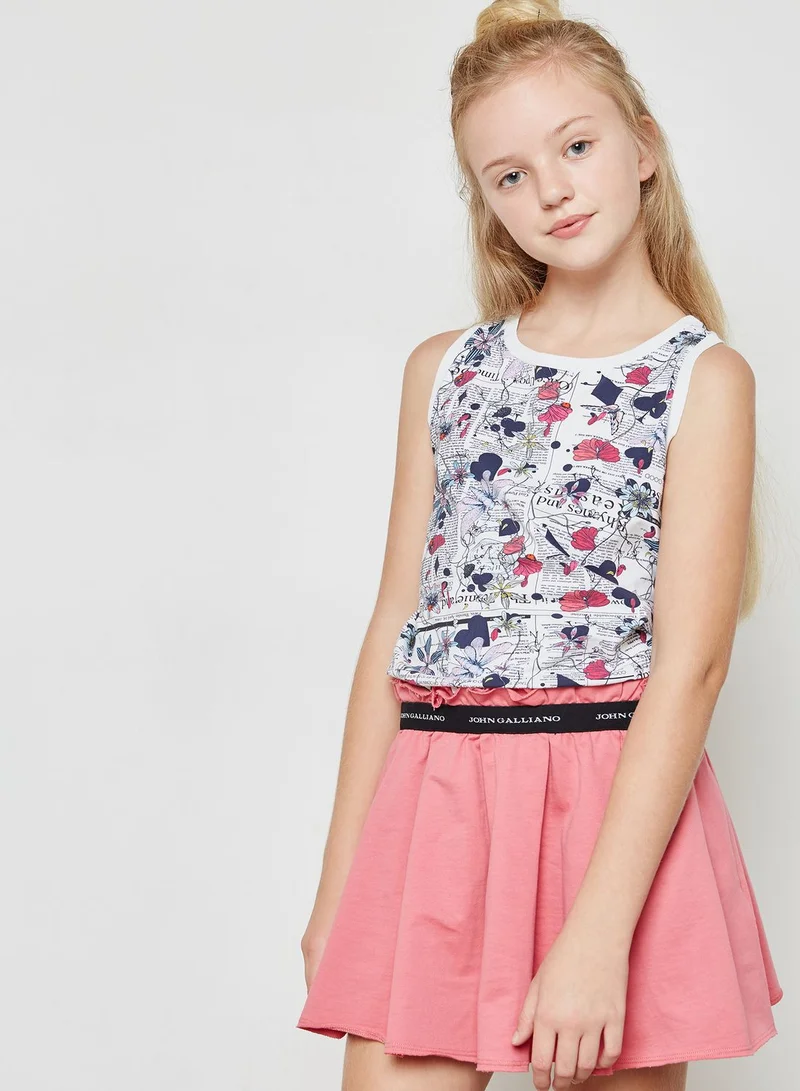 John Galliano Little Printed Dress