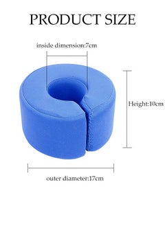 DUNISO 2-Pack, Leg Positioning Pillow, Heel Pillow, Leg Lift Wedge Pillow, Ankle Support, Foot Protector, Ankle Fracture Support, Heel Protection Bedsore Ring, Hand Ring, Foot Ring Pad, Foot Sponge Turning Pad, Heel Lift Nursing Anti-Bedsore, Blue  - Image 2