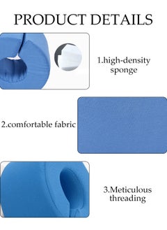 DUNISO 2-Pack, Leg Positioning Pillow, Heel Pillow, Leg Lift Wedge Pillow, Ankle Support, Foot Protector, Ankle Fracture Support, Heel Protection Bedsore Ring, Hand Ring, Foot Ring Pad, Foot Sponge Turning Pad, Heel Lift Nursing Anti-Bedsore, Blue  - Image 5