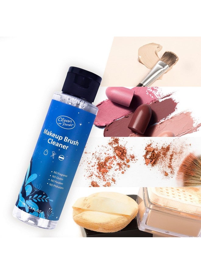 Clean-n-Fresh Makeup Brush Cleaner Set For Brushes, Sponge And Puff 6.8 Fl Oz,Deep Cleaning Washing Cleanser Shampoo With A Cleaning Mat - Image 2