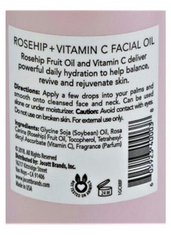 Pearlessence Pearlessence Rosehip Balancing Facial Oil + Rosehip Fruit Oil & Vitamin C | Daily Hydration to Help Balance & Revive Skin | Made in USA & Cruelty Free  - Image 2