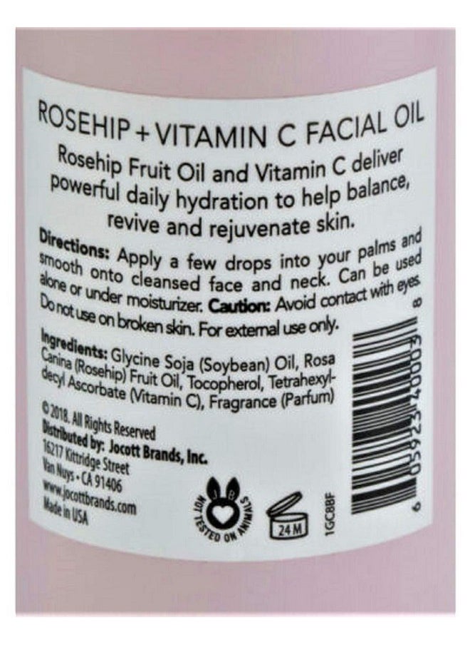 Pearlessence Pearlessence Rosehip Balancing Facial Oil + Rosehip Fruit Oil & Vitamin C | Daily Hydration to Help Balance & Revive Skin | Made in USA & Cruelty Free  - Image 2