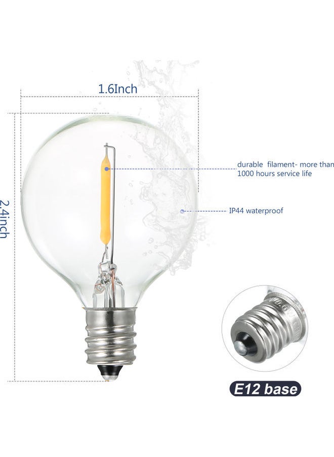 نيبمينينت طقم مصابيح G4 LED مضادة للماء مكون من 25 قطعة أبيض دافئ  - Image 5