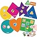 EAMAY Shape Sorter Toy for Toddler Shape Puzzles and Matching Games Set with 8 Sorting Mats and 48 Everyday Objects Pieces Learning Sorting Toys for Kids - Image 2
