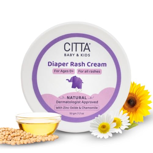 CITTA | Diaper Rash Cream | Treat & Heal Rashes and Inflammation| Diaper Rash Cream with Zinc Oxide & Chamomile| | 5X moisture-rich| | 50g | Baby products | Diaper cream for babies | - Image 1