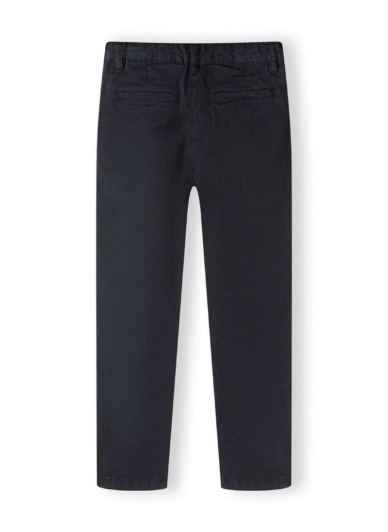 MINOTI Boys chino trousers adjustable inner waistband navy - Image 3