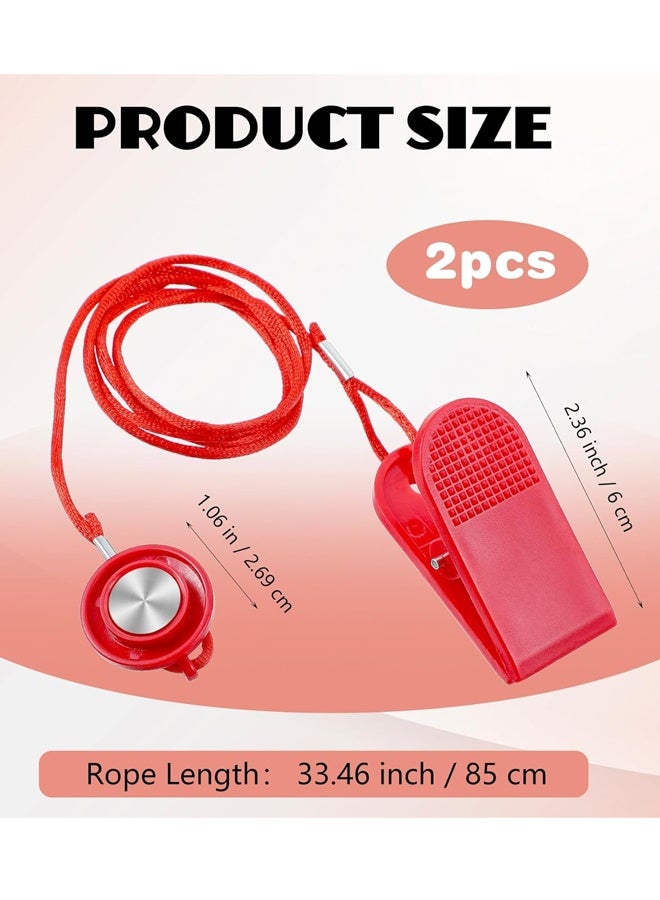 2 Pcs Universal Treadmill Magnet Safety Key with Lanyard Clip for Treadmills, Most Running Machines - Image 2