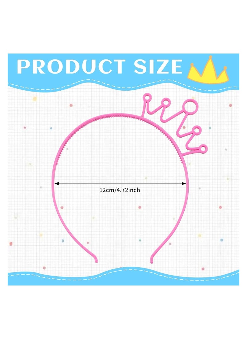 SYOSI Children's Party Crown 12 Pack Birthday Girl Headband Ladies Birthday Tiara Happy Birthday Jewelry  - Image 5