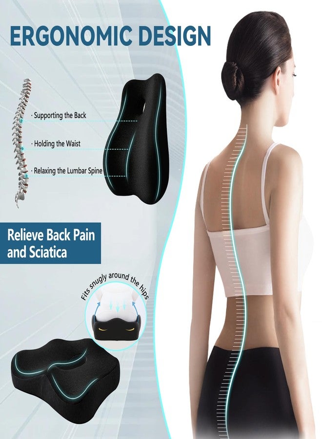 JIPORIER Lumbar Support Pillow & Seat Cushion Set - Image 5