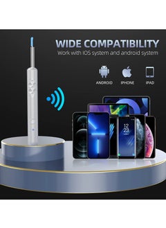 Joyelink Ear Wax Removal, Wi-Fi Visible Ear Cleaner Kit , Ear Wax Removal Tool with 1080 HD Camera and 6 Ear Scoops (White)  - Image 4