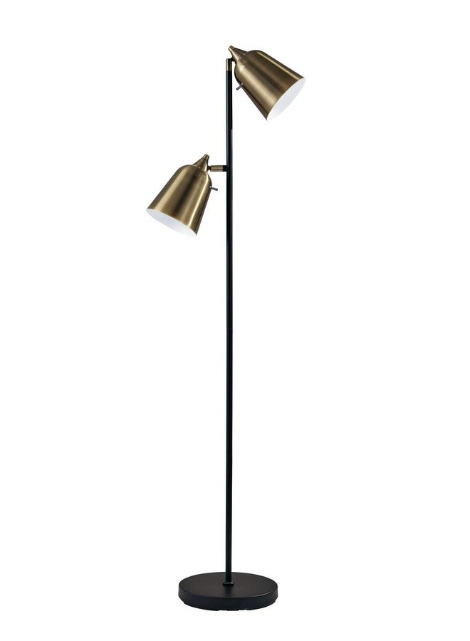 Adesso 3237-01 Floor-Lamps, Brass w/Matte Black Accents - Image 1
