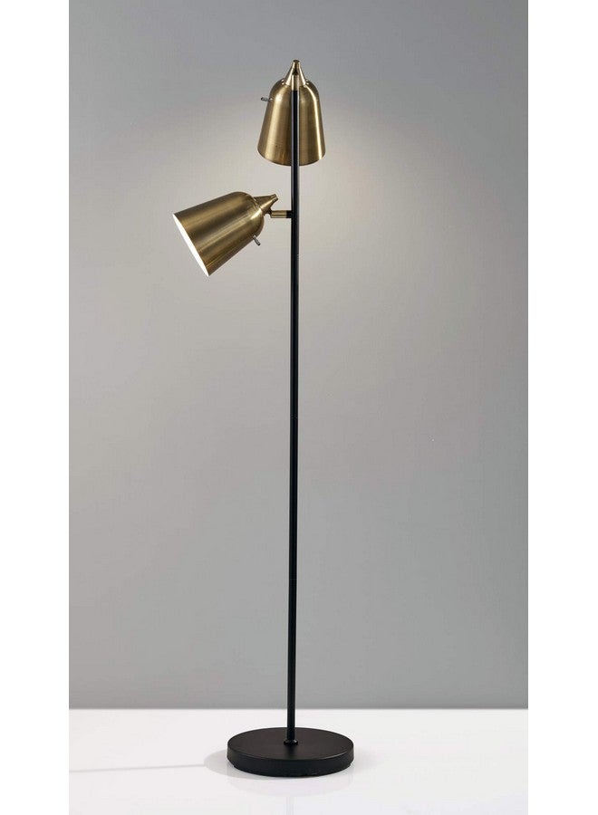 Adesso 3237-01 Floor-Lamps, Brass w/Matte Black Accents - Image 4