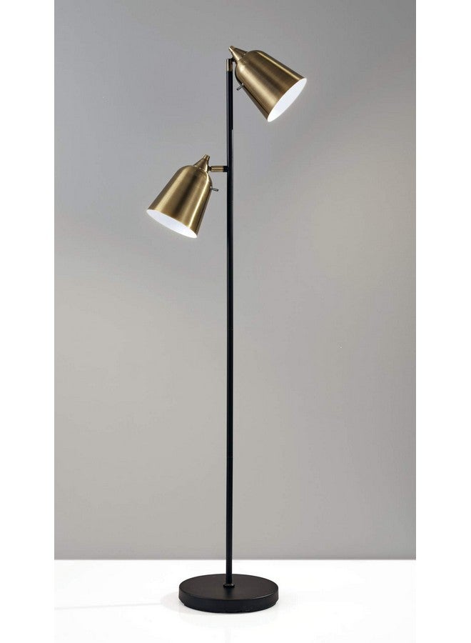 Adesso 3237-01 Floor-Lamps, Brass w/Matte Black Accents - Image 2