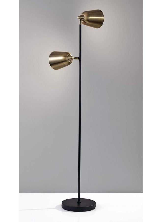 Adesso 3237-01 Floor-Lamps, Brass w/Matte Black Accents - Image 3