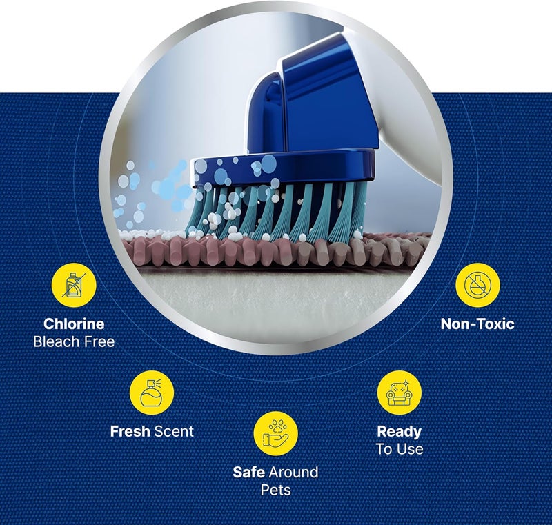 Shock rubber edge Carbona Upholstery Cleaner with Built-In Brush | Oxy-Powered Formula with Active Foam Technology for Stains & Odor Removal | 2-in-1 Applicator for Couches, Car Seats, Mattresses, and More | 13.5 Fl Oz All climate suitability - Image 2