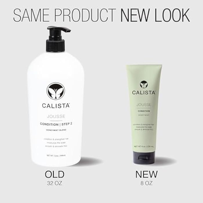 Calista JOUSSE Condition Lightweight Hydrating Conditioner – Repairs Damage, Restores Elasticity & Boosts Volume with Rice & Wheat Proteins, Keratin Amino Acids – Honeymint Blend (8 oz.) - Image 2