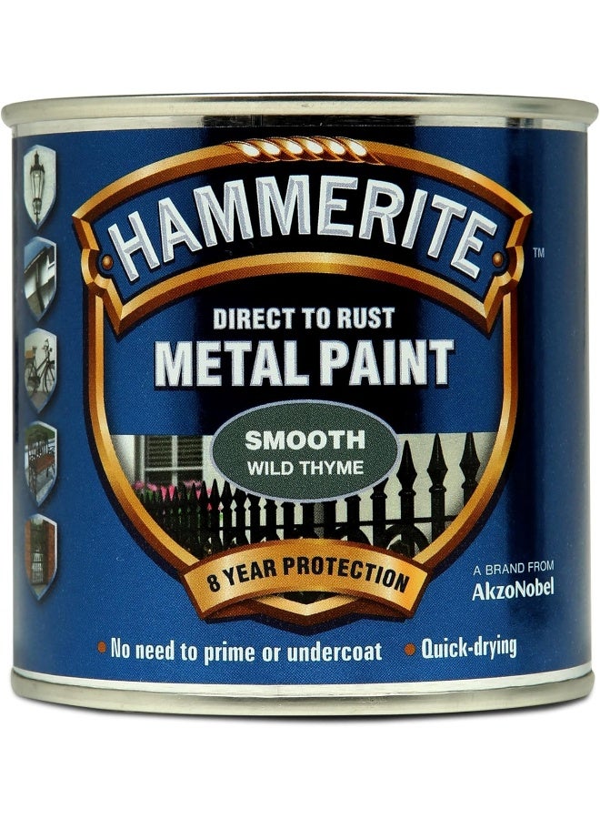 Hammerite 5158229 250ml Direct to Rust Smooth Finish - Wild Thyme - Image 4