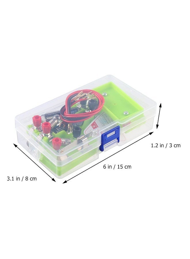 Circuit learning kit toy, a beginner's physics circuit experiment kit, suitable for junior and senior high school students to build series and parallel circuit projects, includes 2 extra AA batteries. - Image 5