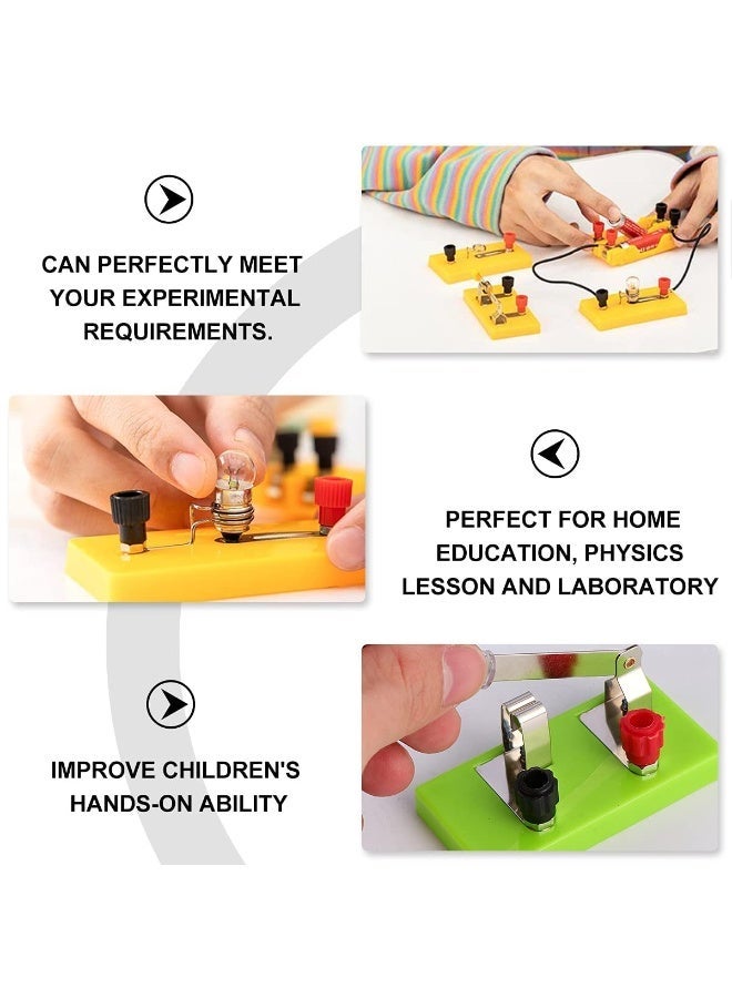 Circuit learning kit toy, a beginner's physics circuit experiment kit, suitable for junior and senior high school students to build series and parallel circuit projects, includes 2 extra AA batteries. - Image 4