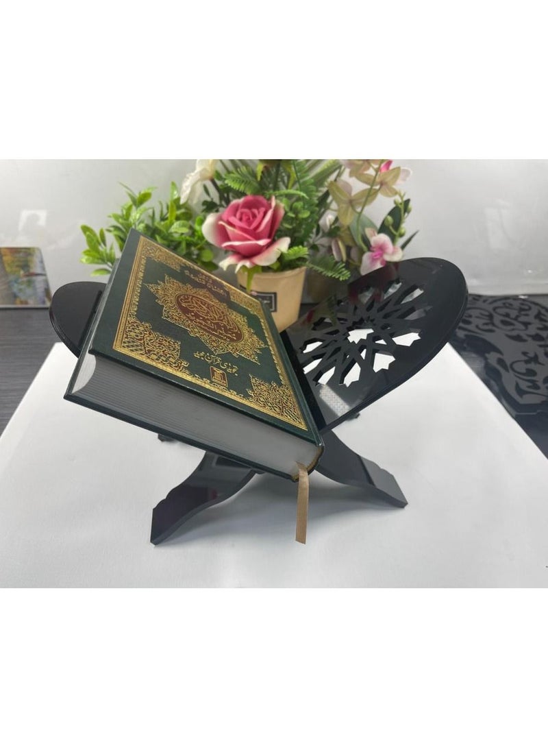 Acrylic Quran (Rail)Stand Holder for Reading Book Stand for Open and Closed Books - Image 2