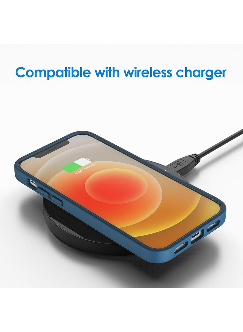 Theodor Protective Slim Fit Case Liquid Silicone Cover with Full Body Protection Anti-Scratch Shockproof Case For iPhone 14 Blue  - Cat Halloween with broom - Image 5