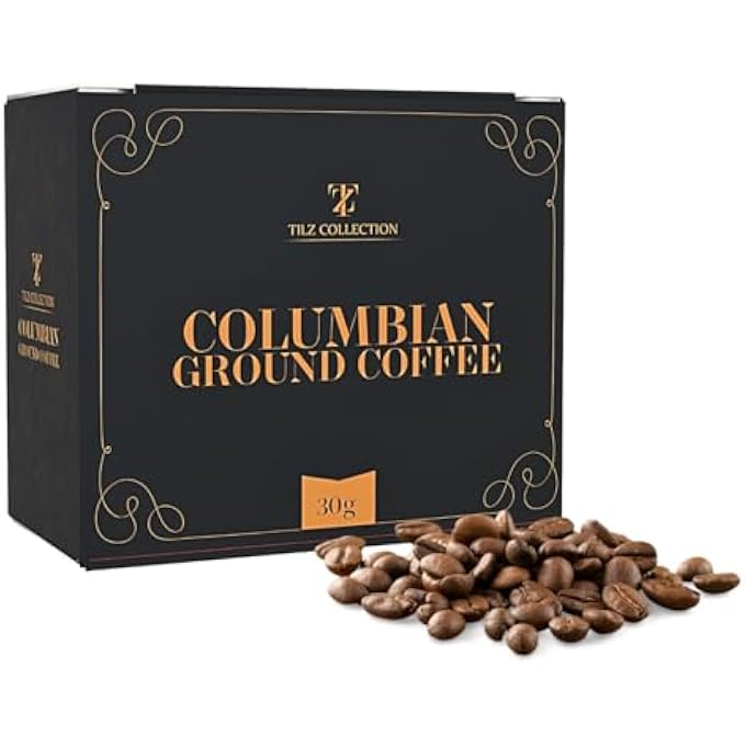 TILZ COLLECTION Coffee Cafetiere French Press Coffee Maker For Ground Coffee With 9 Flavoured Ground Coffee And Measuring Spoons Coffee Gift Set  Christmas Coffee Gifts For Men  Coffee Gifts For Women - Image 5