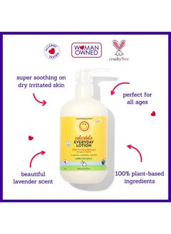 California Baby Calendula Lotion | 100% Plant-Based | Very Soothing Baby Lotion for Sensitive Skin | Lavender Kids Lotion | Allergy Friendly | Organic Calendula + Aloe Vera | 562 mL / 19 fl. oz.  - Image 3