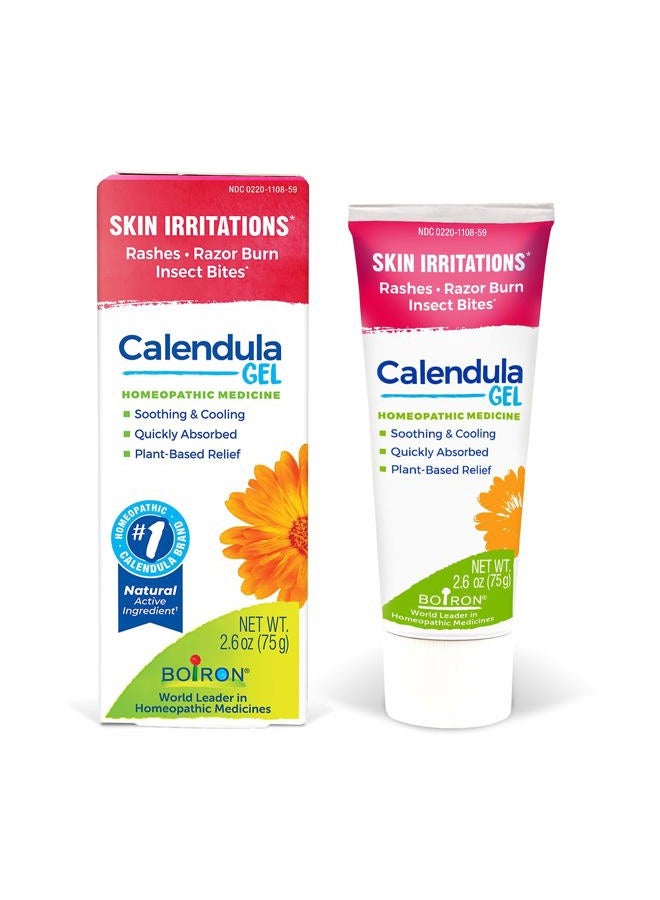 Boiron جل الكالندولا لتخفيف الطفح الجلدي، تهيجات الجلد، حروق الحلاقة، أو لدغات الحشرات - غير دهني وخالي من العطور - 2.6 أونصة - Image 1