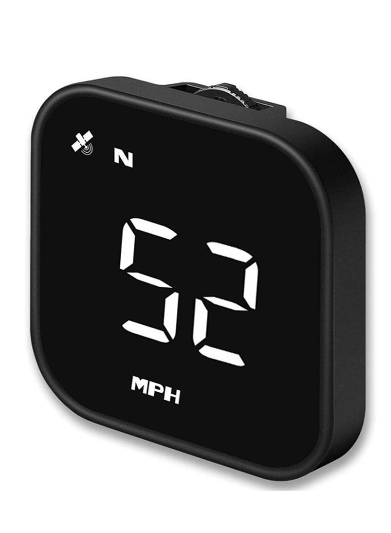 عداد سرعة رقمي بنظام تحديد المواقع العالمي (GPS)، شاشة عرض رأسية جديدة للسيارة (HUD) تعرض السرعة رقميًا بالكيلومترات في الساعة والميل في الساعة، تنبيه عالمي للإرهاق أثناء القيادة، منبه للسرعة الزائدة، عداد رحلات لجميع أنواع المركبات - Image 1