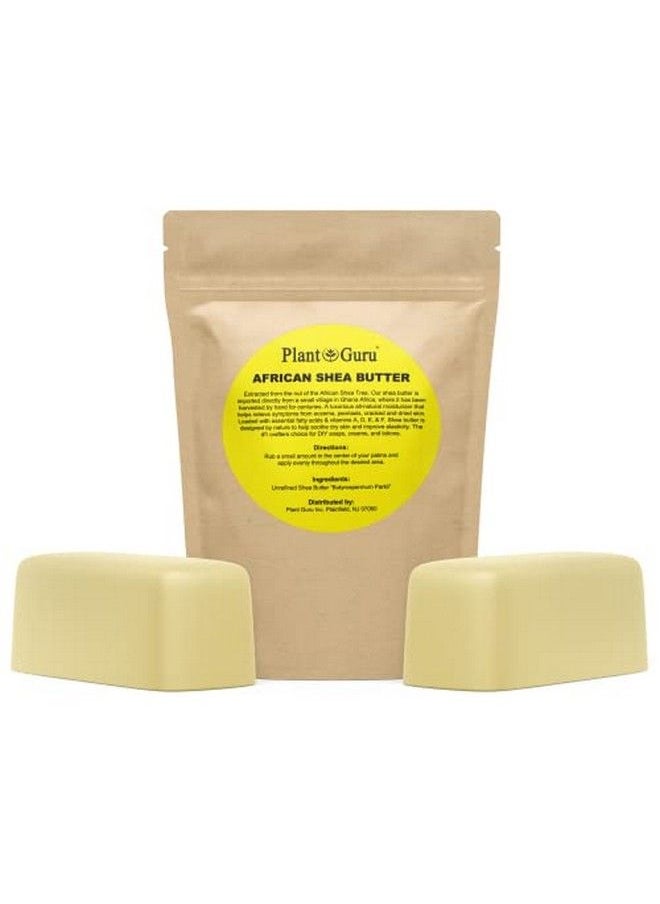 Plant Guru Raw African Shea Butter 2 Lbs. Bar 100% Pure Natural Unrefined Ivory Imported From Ghana Ideal Moisturizer For Dry Skin Body Face And Hair Growth. Great For Diy Soap And Lip Balm Making.  - Image 2