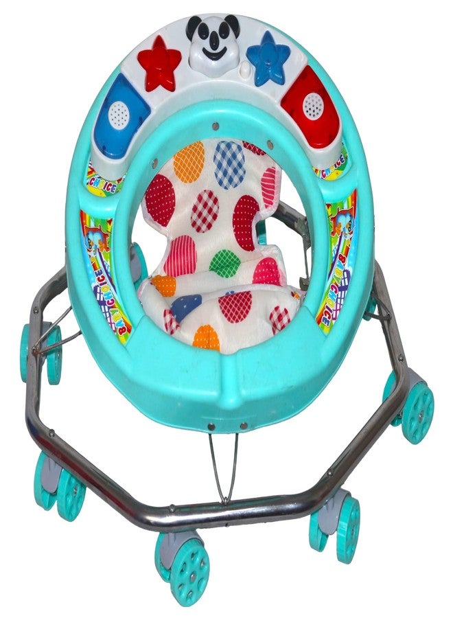 EVOSHINE Baby Walker for Kids 6-18 Months | Musical Activity Tray | 360° Rotating Wheels | Comfortable & Foldable Walker for Boys & Girls | Early Walking Support for Babies (Grey) - Image 5