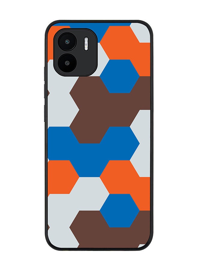 Stylizedd Rugged Black edge case for Xiaomi Redmi A2 / Xiaomi Redmi A1 Slim fit Soft Case Flexible Rubber Edges Anti Drop TPU Gel Thin Cover - Blockbuster Retro - Image 1