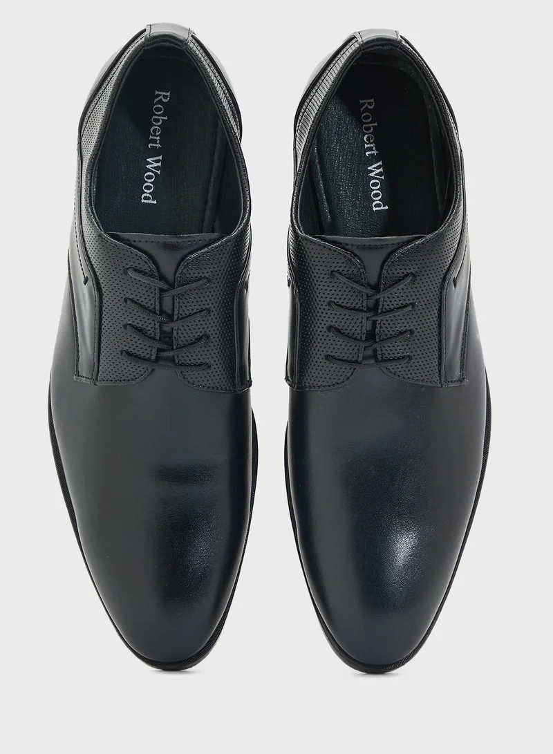 Robert Wood Perforation Details Formal Lace Ups