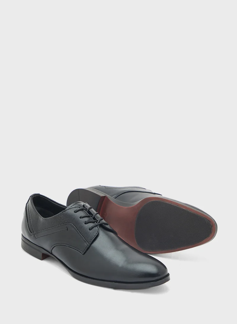 Robert Wood Perforation Details Formal Lace Ups