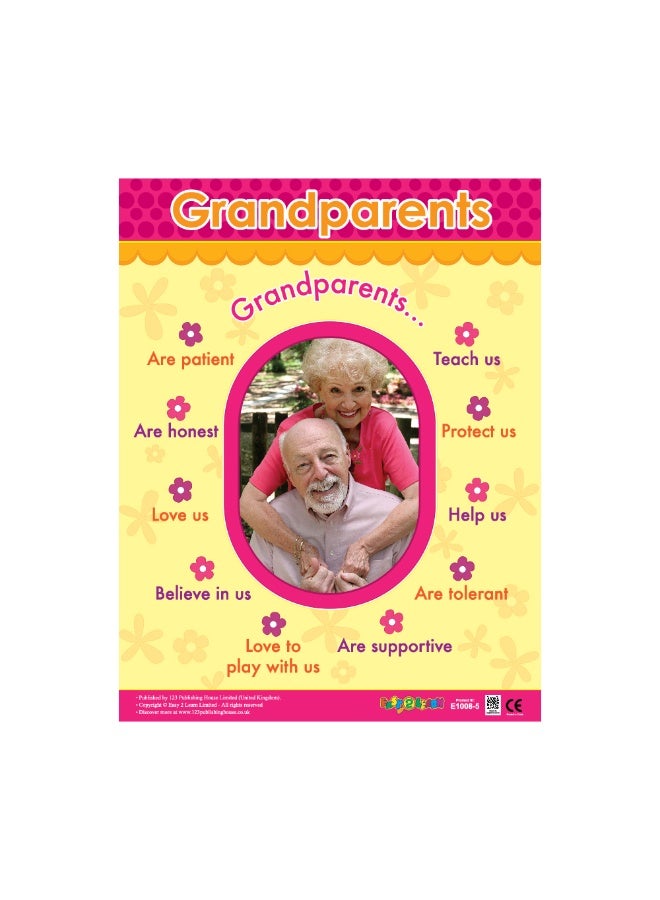 123 Publishing House Grandparents - Wall Chart in English - Image 1