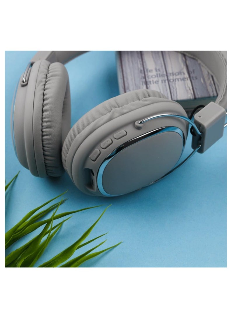 SD-1004 Bluetooth Gaming Headset Computer Surround Wired and Wireless Noise Cancelling with Built-in Mic for Games - Pure Stereo Sound Supports Memory Card - Boys and Girls - Bluetooth Headphones Support AUX Wire Connection Over-Ear Headphone Compatible with Samsung, Sony, Xiaomi, Realme, Huawei, Oppo, iPhone, Android and iOS Phones