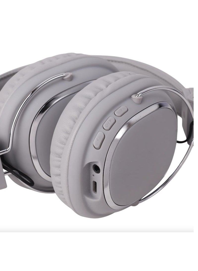 SD-1004 Bluetooth Gaming Headset Computer Surround Wired and Wireless Noise Cancelling with Built-in Mic for Games - Pure Stereo Sound Supports Memory Card - Boys and Girls - Bluetooth Headphones Support AUX Wire Connection Over-Ear Headphone Compatible with Samsung, Sony, Xiaomi, Realme, Huawei, Oppo, iPhone, Android and iOS Phones