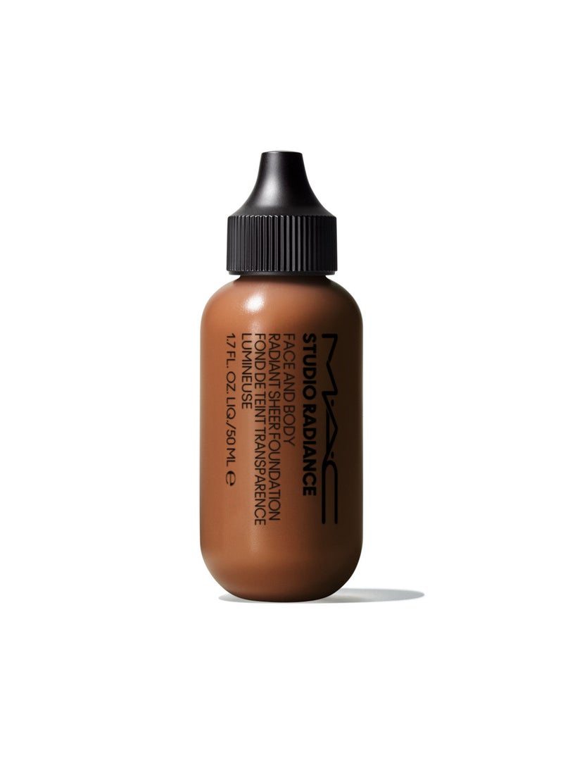 MAC Cosmetics Studio Radiance Face and Body Radiant Sheer Foundation Neutral beige with neutral undertones for medium to dark skin N6  - Image 1