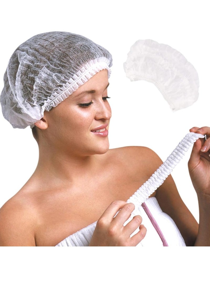 إس كيه بي بلاستيك غطاء رأس أبيض (100 حبة) - Image 2