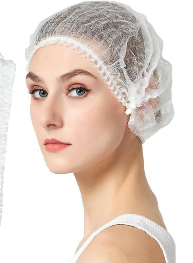 إس كيه بي بلاستيك غطاء رأس أبيض (100 حبة) - Image 1